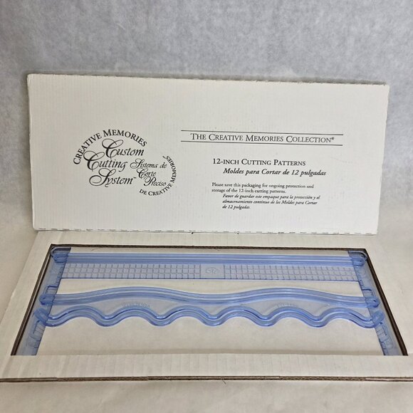 Creative Memories Custom Cutting System 12 inch Patterns Wavy Swell Straight - Picture 1 of 7